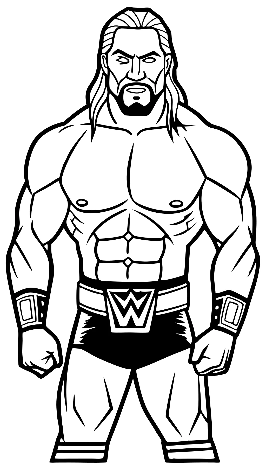 pages à colorier WWE à imprimer